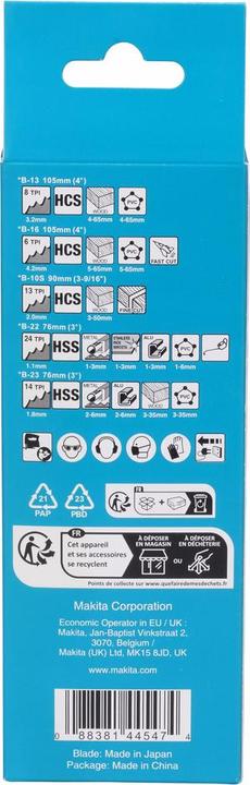 Produktbild Makita Stichsägeblatt-Set Sortiment A