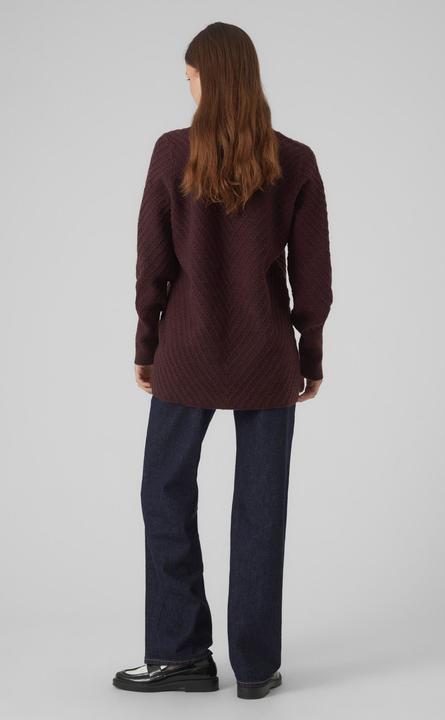 Actual product image Vero Moda VMANJASTINNA LONG V-NEK PULLOVER GA EXC Knitted jumper (S)