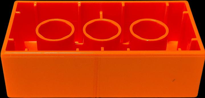 Actual product image LEGO Duplo 2x4 bricks orange - 25 pieces - basic building blocks 3011 NEW (3011)
