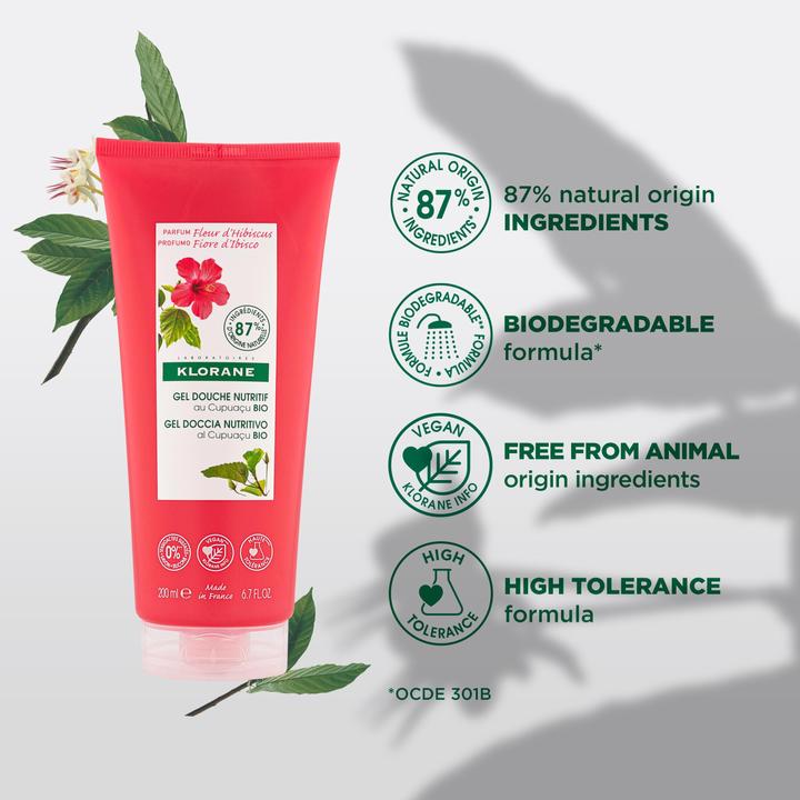 Actual product image Klorane Shower gel with hibiscus blossom (200 ml)