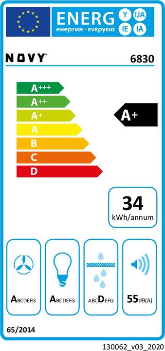 Etichetta energetica NOVY Pureline 6830 (Ventilatori a soffitto)