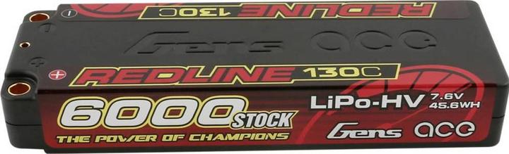 Produktbild Gens Ace RC-Akku LiHV 6000 mAh 7.6 V 130C 2S2P Redline Series (7.60 V, 6000 mAh)