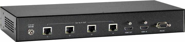 LevelOne HVE-9214PT 4-Port HDBaseT HDMI over Cat.5 PoE Transmitter 100m