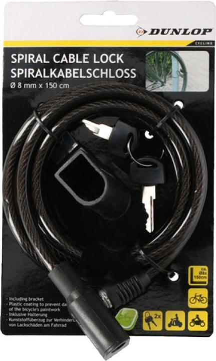 Productafbeelding Dunlop Spiraalkabelslot (150 cm)