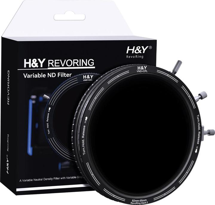 Image du produit H&Y REVORING ND3-1000+CPL Filter MkII 82-95mm (95 mm, Filtre gris neutre, 95 mm)