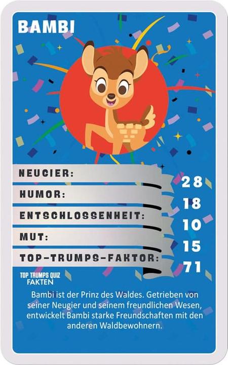 Produktbild Winning Moves Disney jeu de cartes Top Trumps Quiz Disney 100 *ALLEMAND*