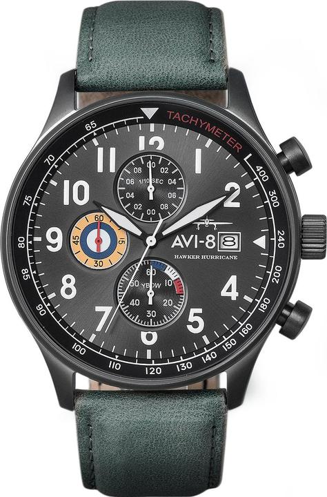 AVI-8 AV-4011-0D Hawker Hurricane Chronograph 42mm 5ATM (Chronograph, 42 mm)