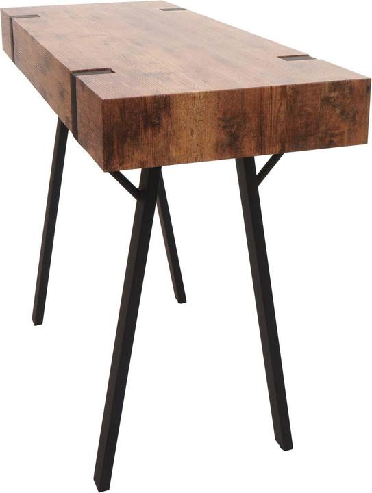 Produktbild Mendler Konsolentisch HWC-L54, Metall 75x100x40cm, dunkle Wildeiche (75 x 100 x 40 cm)