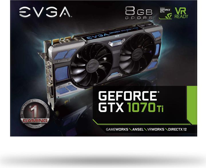 Immagine prodotto EVGA Geforce Gtx 1070 Ti Ftw2 Gaming (8 GB)