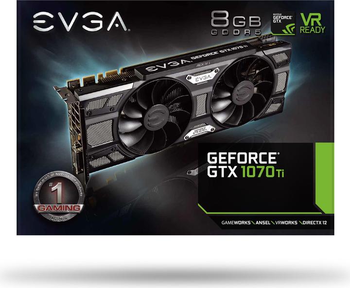 Image du produit EVGA Geforce Gtx 1070 Ti Sc Gaming (8 Go)