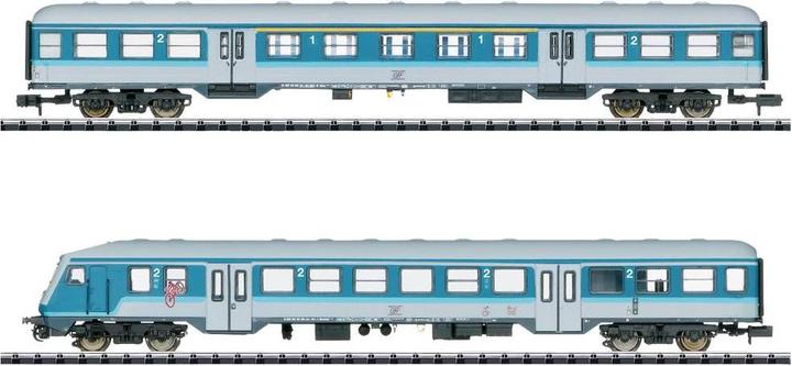 MiniTrix 18262 N Set di 2 carrozze passeggeri Regional Express Carrozze blu della GfF Set di 2 carrozze (Traccia VI)