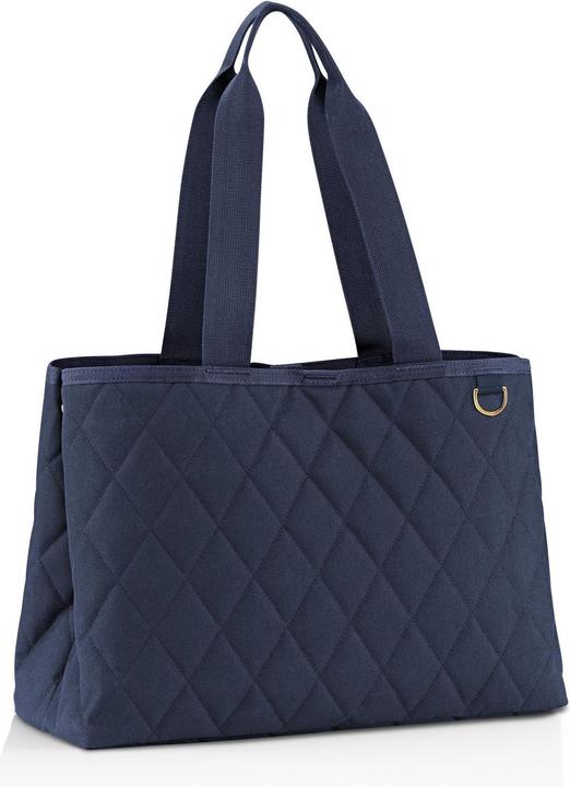 Actual product image reisenthel Bag Classic Shopper L Rhombus Midnight Blue