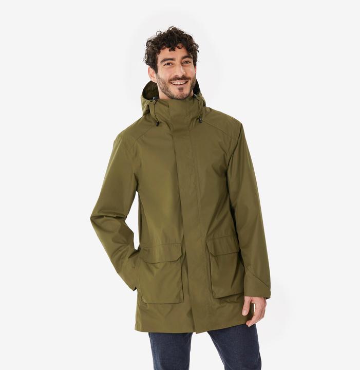 Actual product image Quechua Wanderjacke Herren lang - NH500 olivengrün (M)