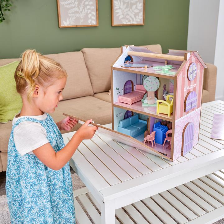 Actual product image KidKraft Play & Store Cottage Dollhouse