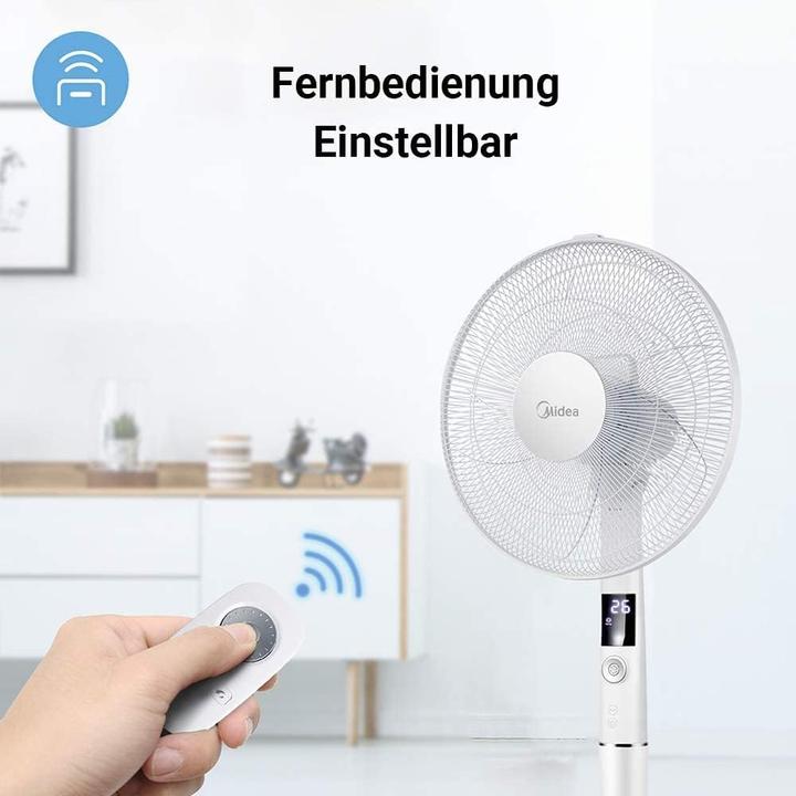 Actual product image Comfee FS40-15AR Pedestal fan, LED display, remote control, 27dB (65 dB)