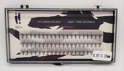 Actual product image Ibra Tufts Of False Eyelashes 0.07 C-10Mm (Artificial eyelashes)