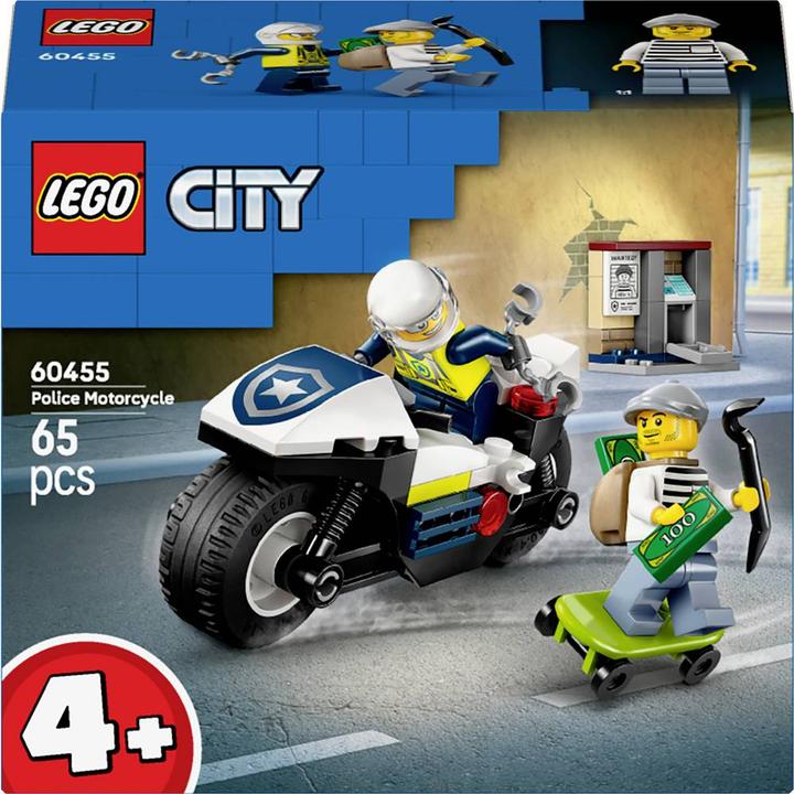 Actual product image LEGO CITY chase with the police motorbike (60455, LEGO City)