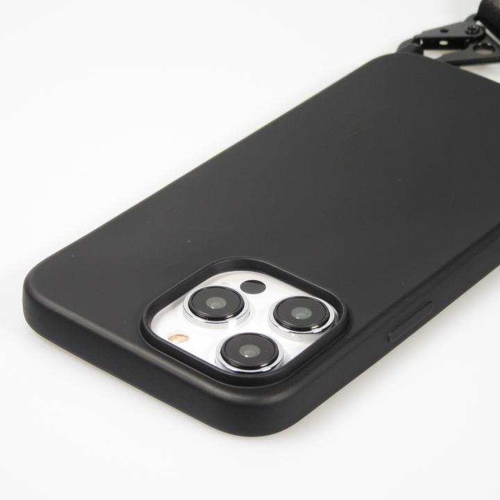 Actual product image PhoneLook Coque Silicone mat avec lanière et mousqueton en fer (Apple iPhone 14 Pro Max)