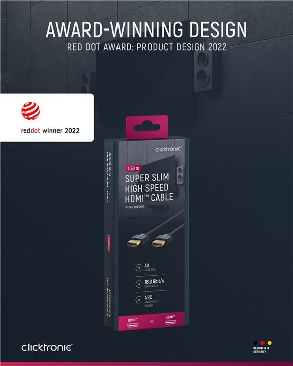 Actual product image clicktronic HDMI (Typ A) — HDMI (Typ A) (1.50 m, HDMI)