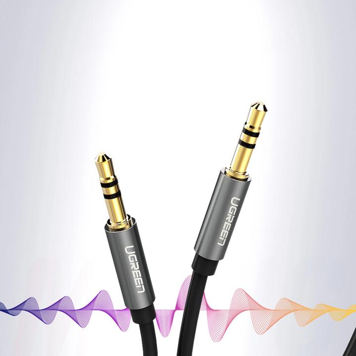 Produktbild Ugreen AV119 3.5mm AUX 5m jack cable (black) (5 m, 3.5mm Klinke (AUX))