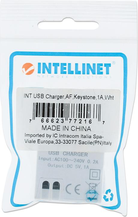 Immagine prodotto Intellinet Presa modulare con porta di ricarica USB tipo A, porta USB con / potenza di uscita (USB-A, 4.05 cm)