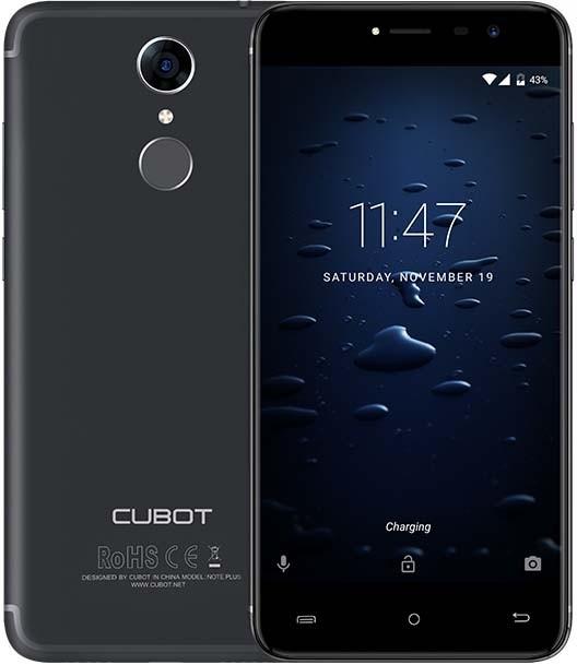 Cubot Note Plus (32 GB, Black, 5.20", Dual SIM + SD, 16 Mpx, 4G)