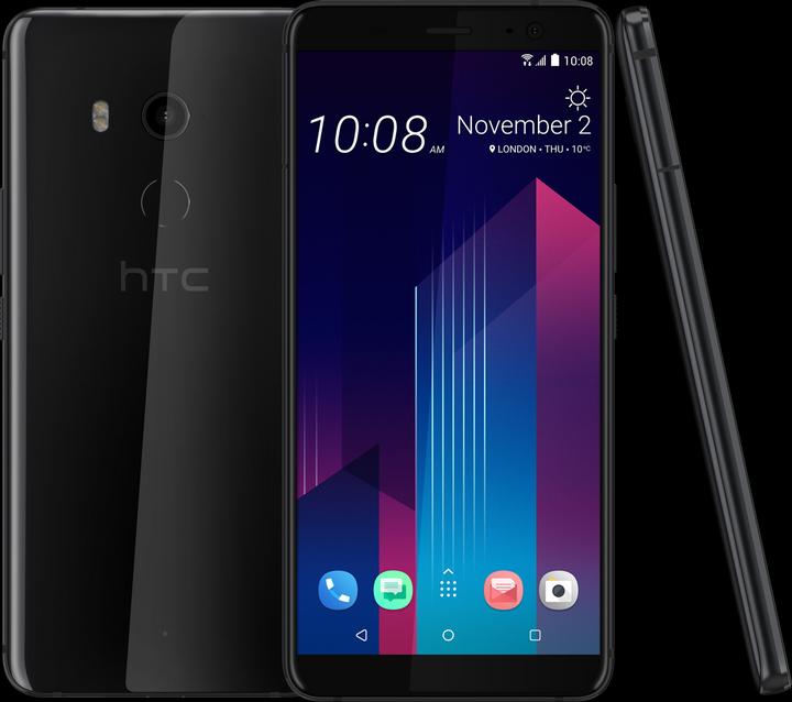 Produktbild HTC U11+ (128 GB, Ceramic Black, 6", Hybrid Dual SIM, 12 Mpx, 4G)