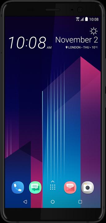 Produktbild HTC U11+ (128 GB, Ceramic Black, 6", Hybrid Dual SIM, 12 Mpx, 4G)