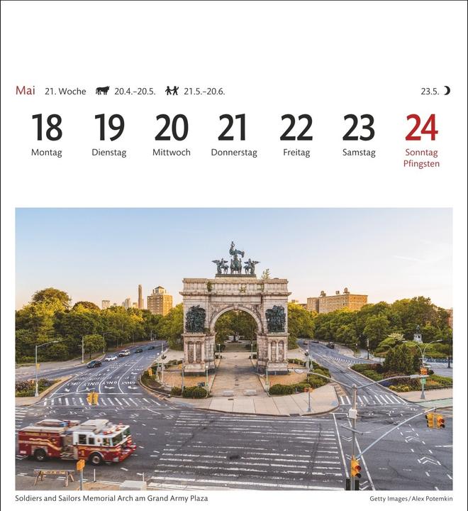 Actual product image Harenberg New York Sehnsuchtskalender 2026 - Wochenkalender mit 53 Postkarten (German)