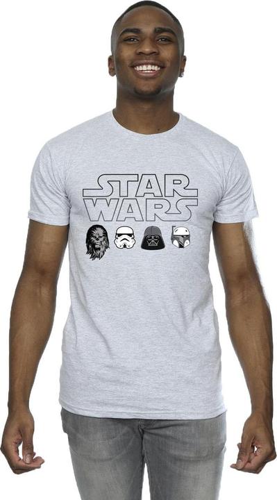 Produktbild Star Wars Character Heads TShirt (5XL)