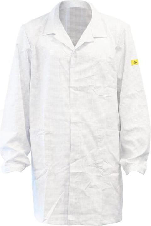 Produktbild NoName ESD Arbeitsmantel weiss 3/4 Länge Langarm M. (M)