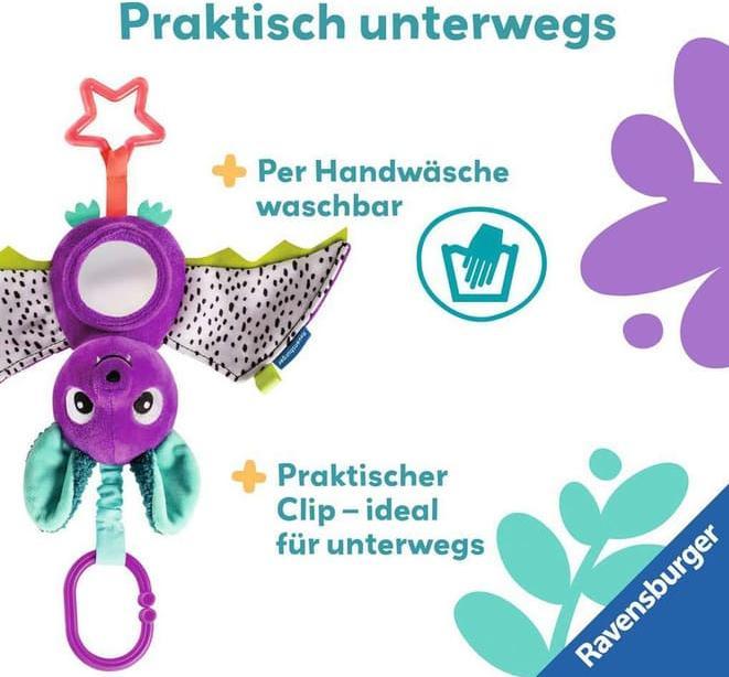 Image du produit Ravensburger 12034051 Play+ Baby Activity Bat, jouet pour bébé de 0 mois et plus (6 cm)