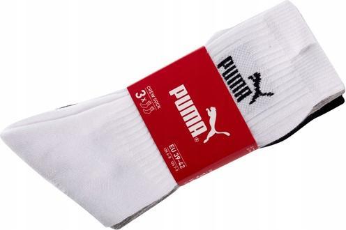 Immagine prodotto Puma Calzini sportivi unisex 3-pack, Multicolore (325 - Bianco / Grigio / Nero), 39-42 (39 - 42)