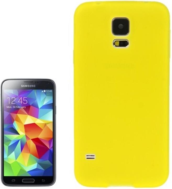 Produktbild König Design Handyhülle TPU Schutzhülle für Samsung Galaxy S5 / S5 Neo transparent gelb (Samsung Galaxy S5, Samsung Galaxy S5 Neo)