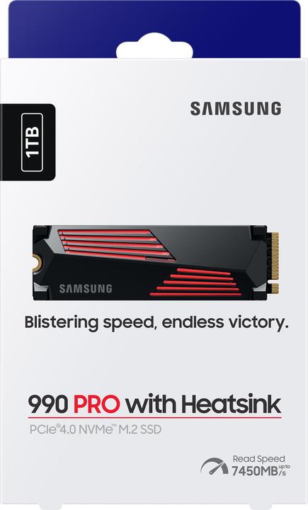 Image du produit Samsung 990 Pro with Heatsink (Retail) (1000 Go, M.2 2280)