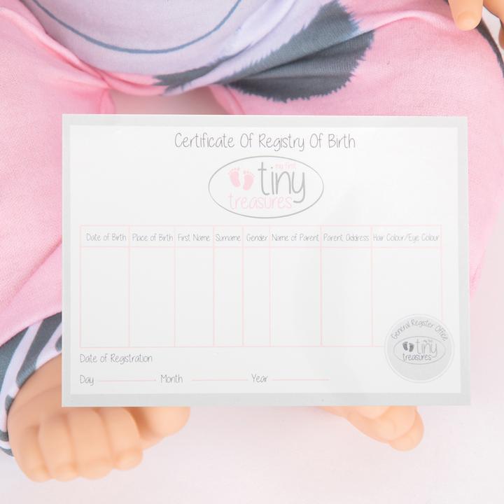Image du produit Tiny Treasures Tiny Treasure Blond haired Doll Zebra outfit