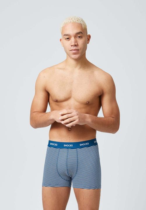 Produktbild Snocks Boxershorts mit Streifen (M, 6er Pack)