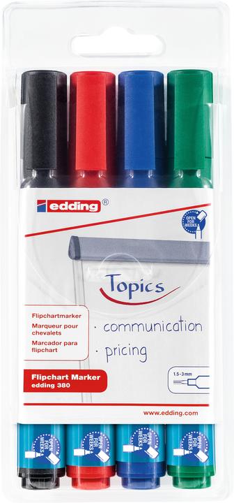 Edding 380 (Mehrfarbig, 3 mm, 4 x)