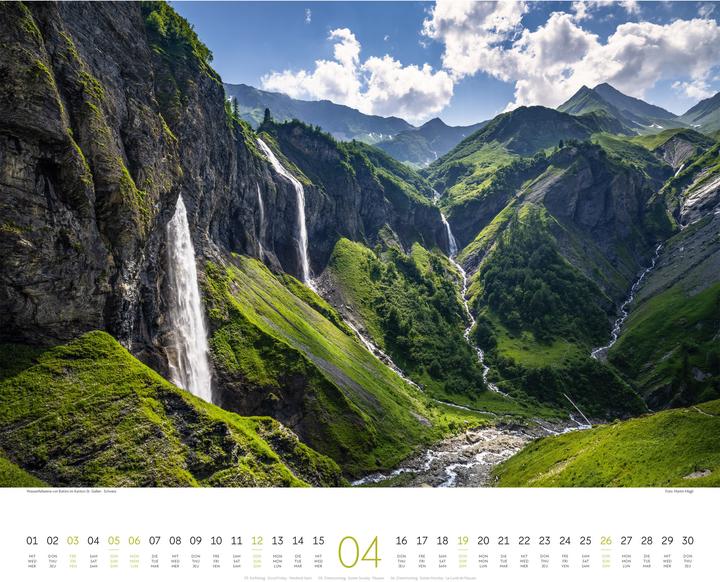 Produktbild Phantastische Landschaften Kalender 2026 (54 x 48 cm, Harter Einband, Deutsch, Französisch, Englisch)