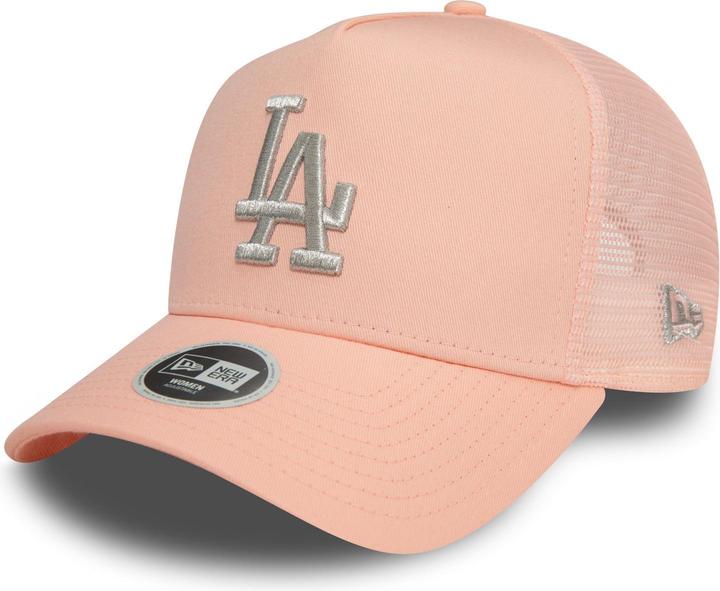 Actual product image New Era Ladies Trucker Cap - METALLIC Los Angeles Dodgers