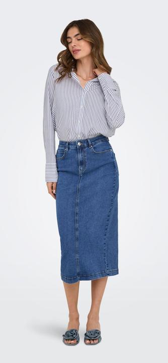 Actual product image Only Onlwonder Midi Back Slit Skirt Pim Dnm (XS)