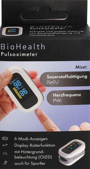 Actual product image Bio Health Pulsoximeter mit Perfusions-Index (PI)