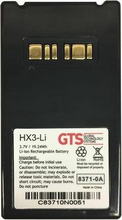 Actual product image Global Technology Systems HX3-LI - Battery - Black - Sanyo - Lithium-Ion (Li-Ion) - 5200 mAh - 3.7 V
