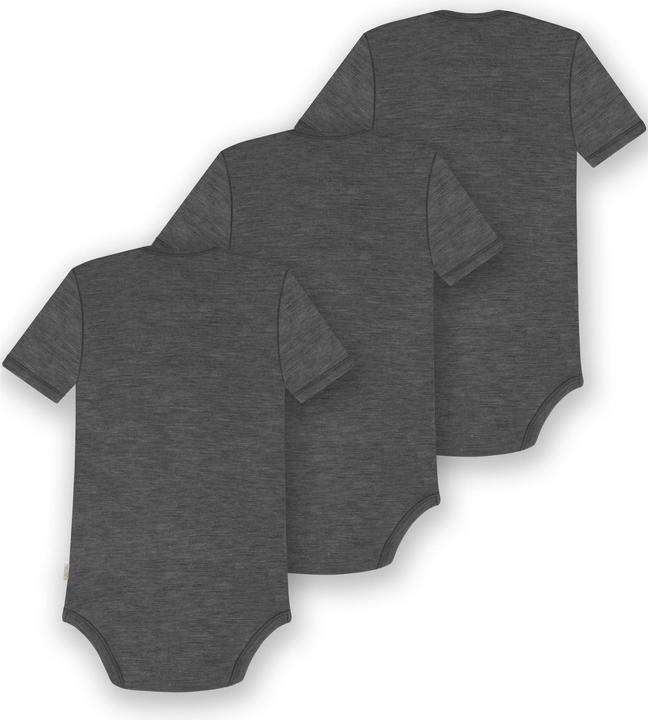 Immagine prodotto Normani Set di 3 body baby in merino a maniche corte "Tauranga" - 9291 (62)