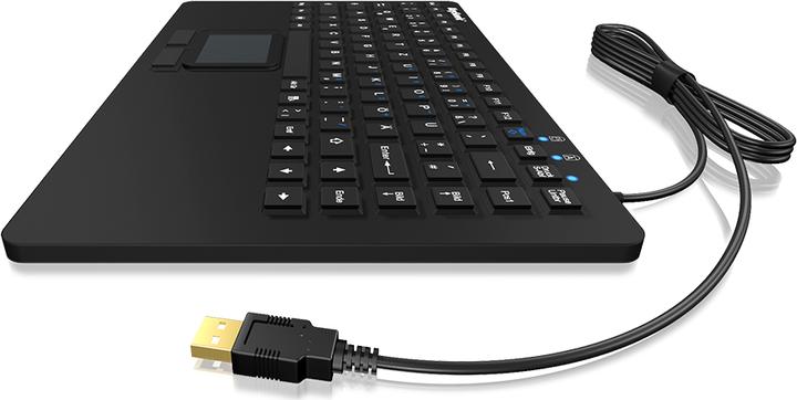 Image du produit KeySonic KSK-5230 IN Clavier en silicone avec pavé tactile clavier industriel étanche antimicrobien (US, Filaire)