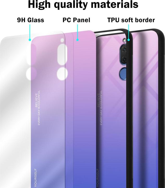 Image du produit Cadorabo Couverture en verre TPU 2 couleurs (Mate 10 Lite)