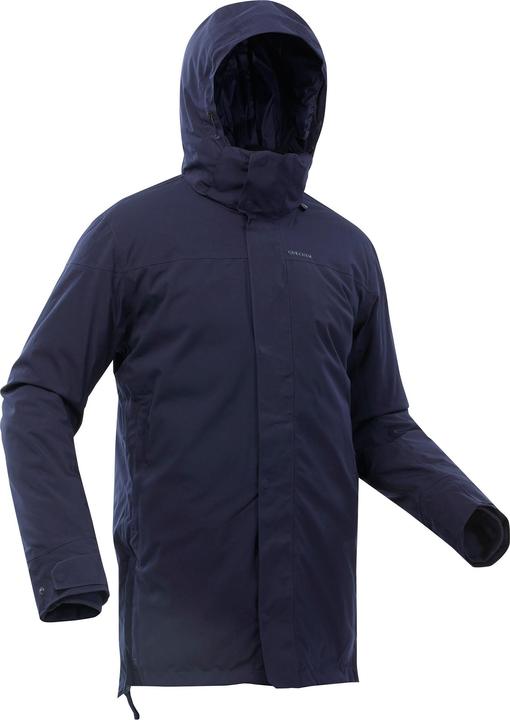 Quechua Parka Winterjacke Herren warm bis -10 °C wasserdicht Winterwandern - SH500 blau