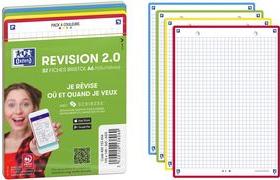 Oxford Schede bristol REVISION 2.0, A6, bordo colorato (A6, 250 g/m², 32 x)
