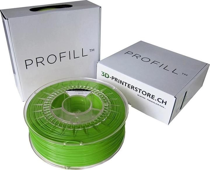 Actual product image 3d-printerstore.ch PROFILL Filament ASA lime green 1.0kg 1.75mm (ASA, 1.75 mm, 1000 g, Green)