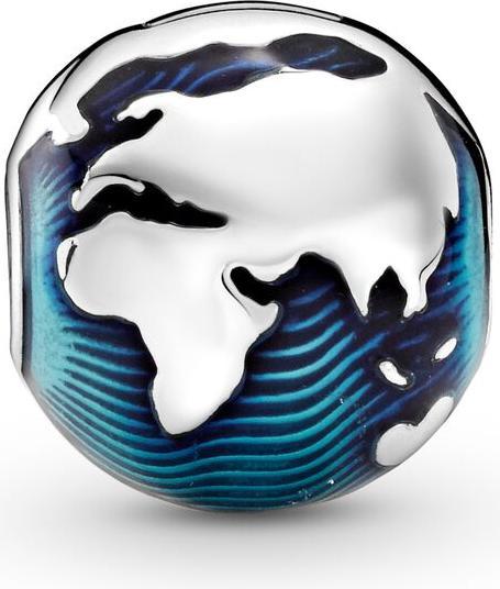 Image du produit Pandora Globe Clip Charm (Argent 925, Émail)